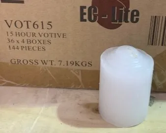 15 Hour Votive Candle (Pack of 10)