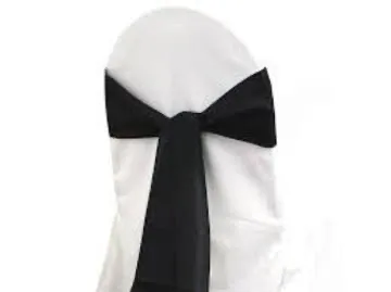 Black Polyester Sash