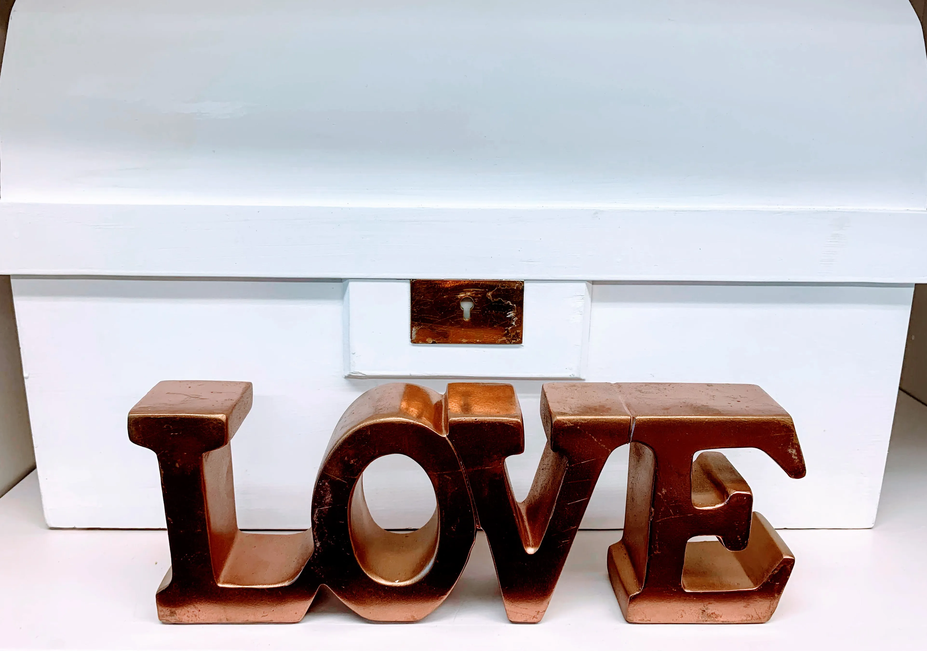 Rose Gold Love Sign