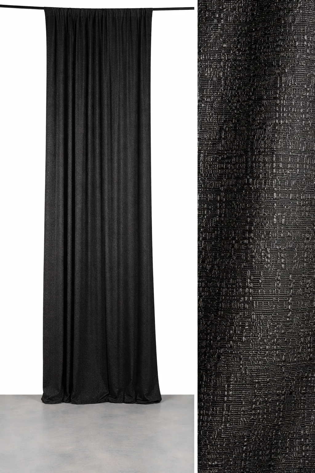 Black Textured Backdrop Panel 12ft