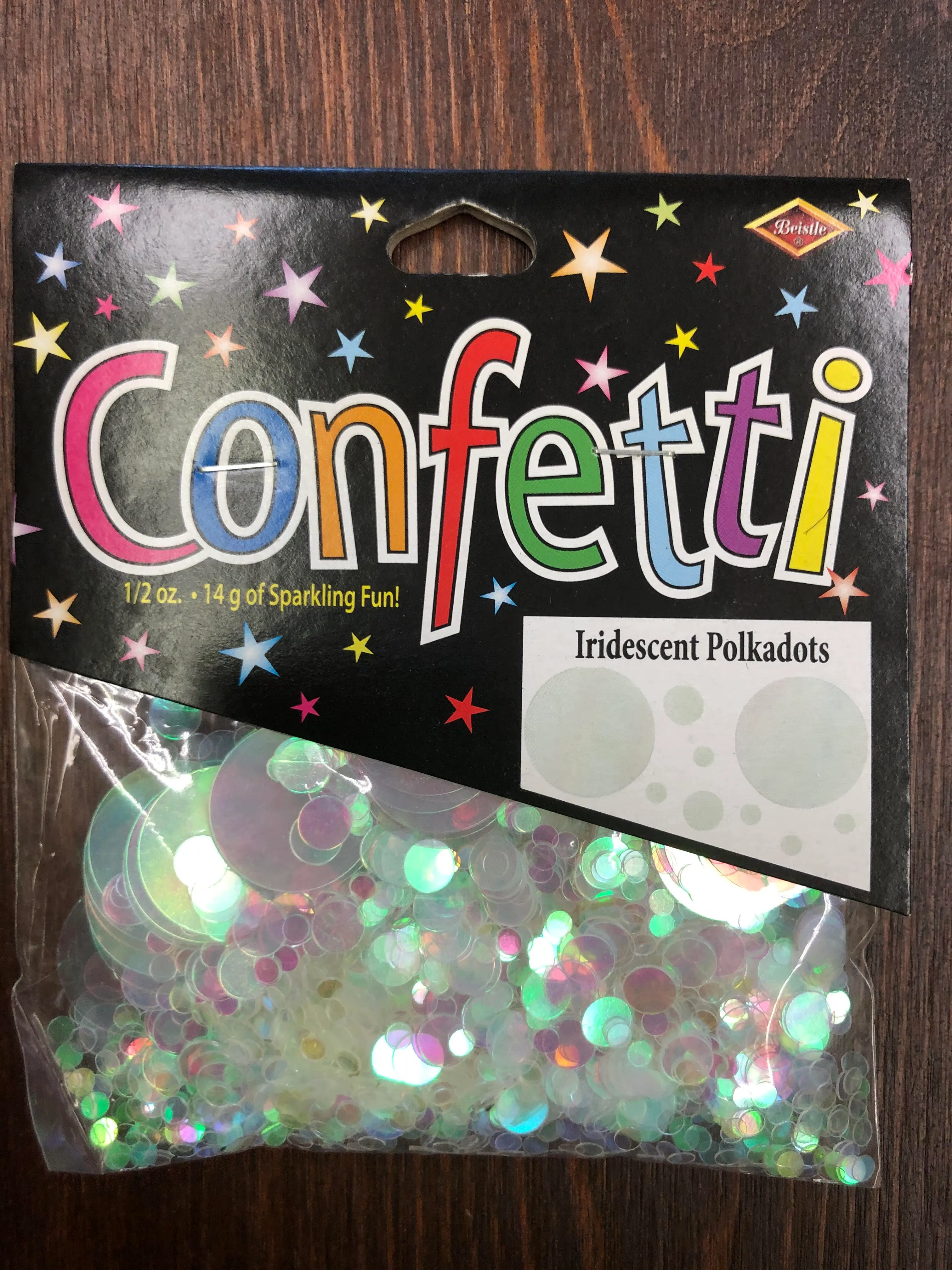 Confetti party packs - Iridescent polkadots