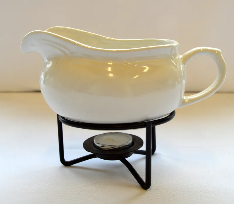 Gravy Boat with tea light holder and saucer