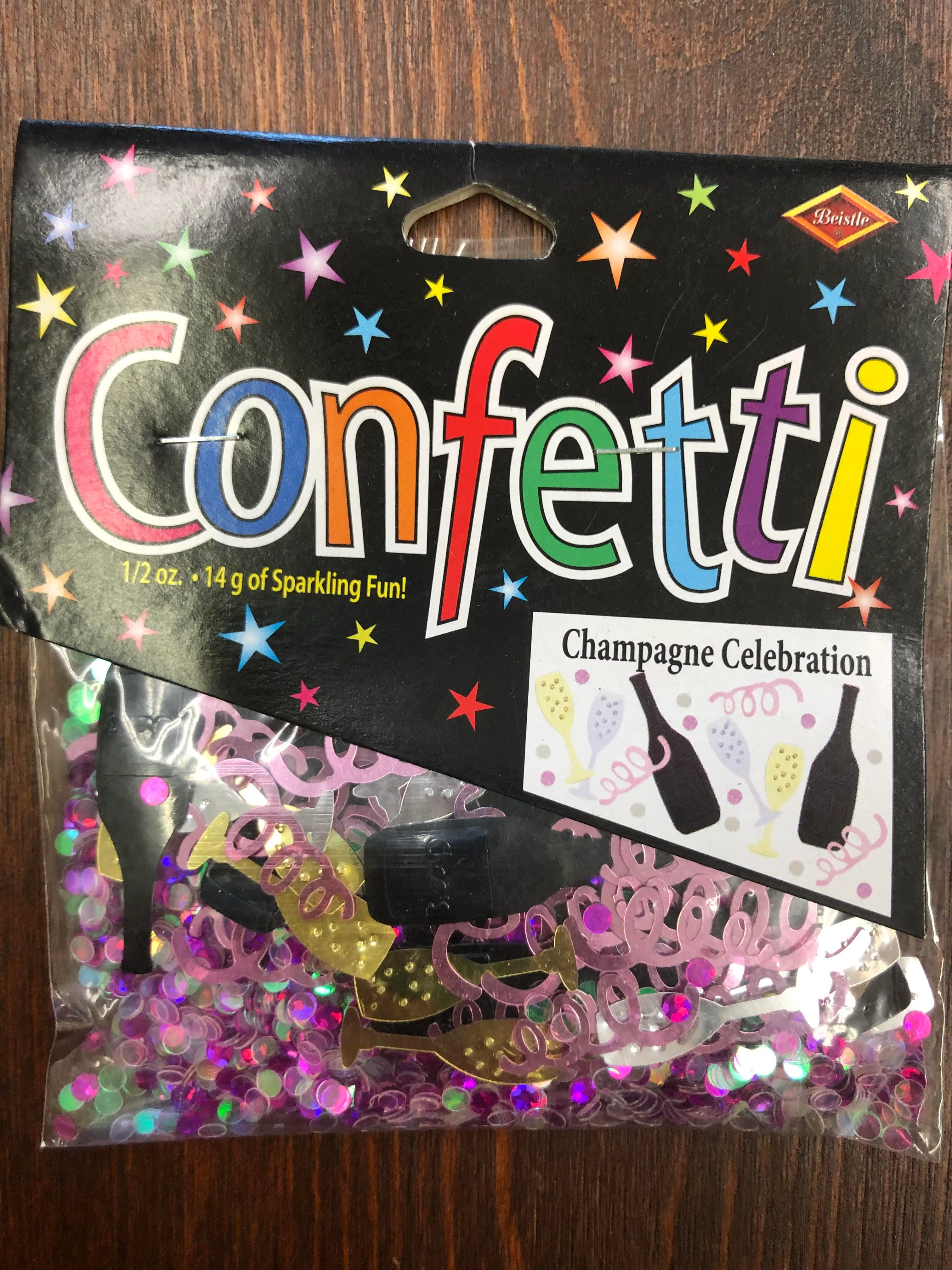 Confetti party packs - champagne celebration