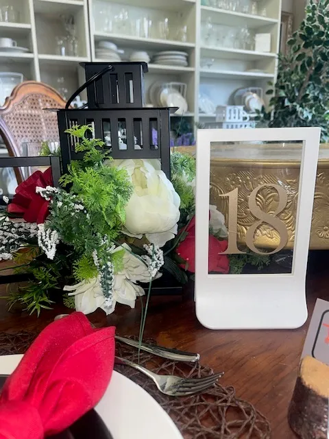 White Table Number Holder (set)