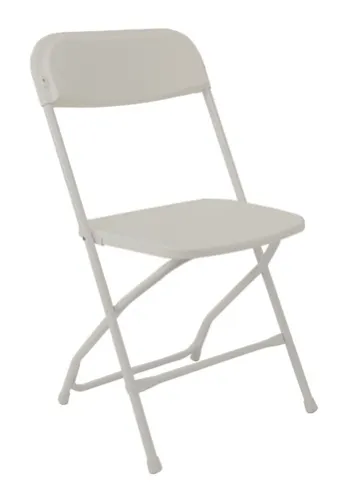 Grey folding chairs