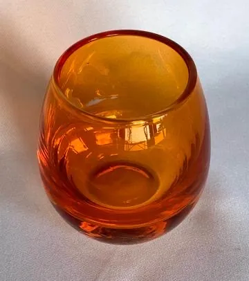 Orange Tea Light Holder 