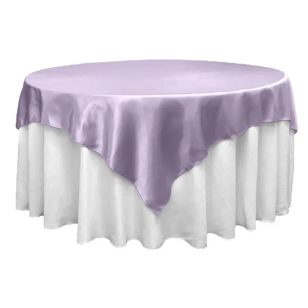 Lavender Satin Overlay 72" x 72"