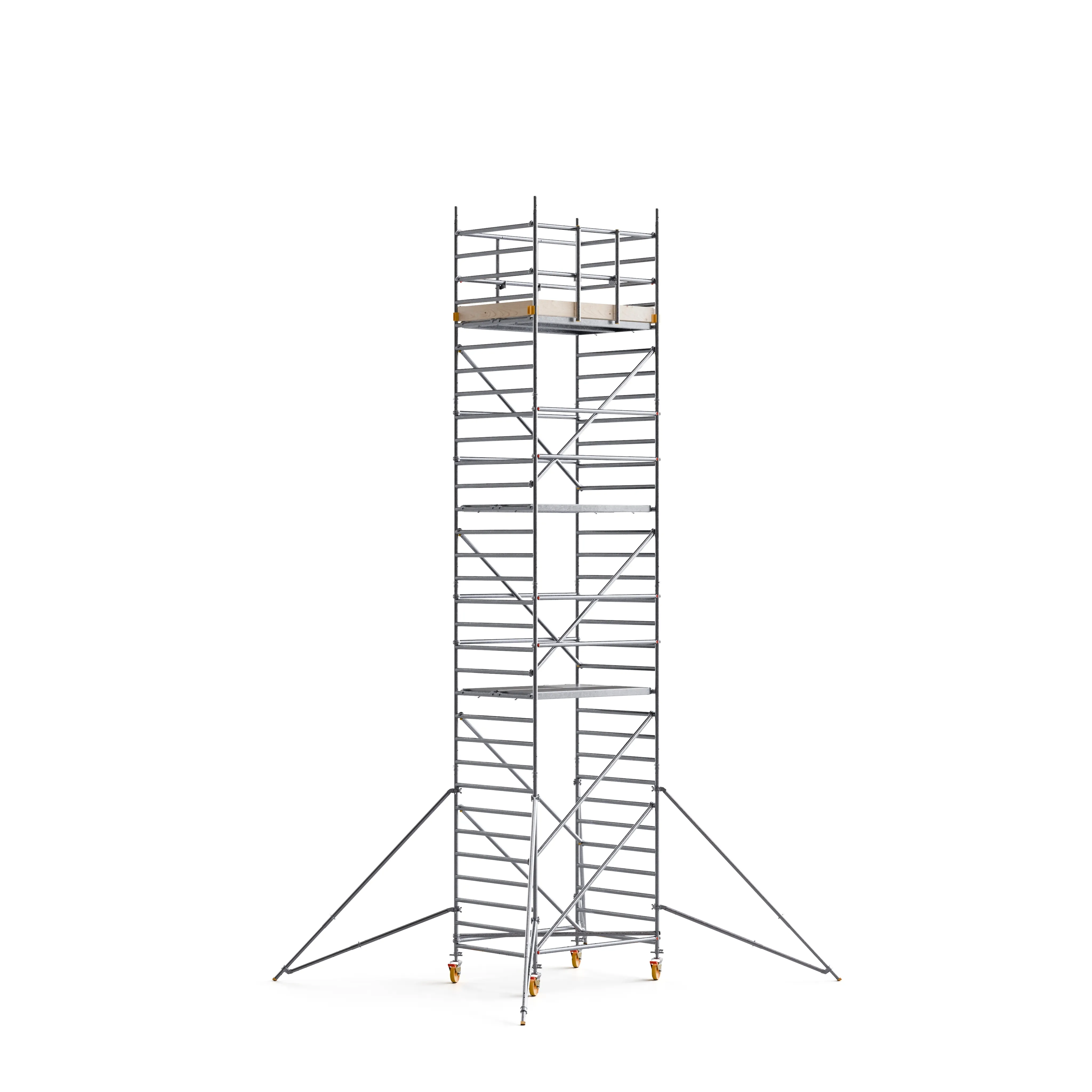 CUSTERS® Handy Mobile Guard Wide Scaffold 30 ft (9 m) x 6FT PL (Aluminum)