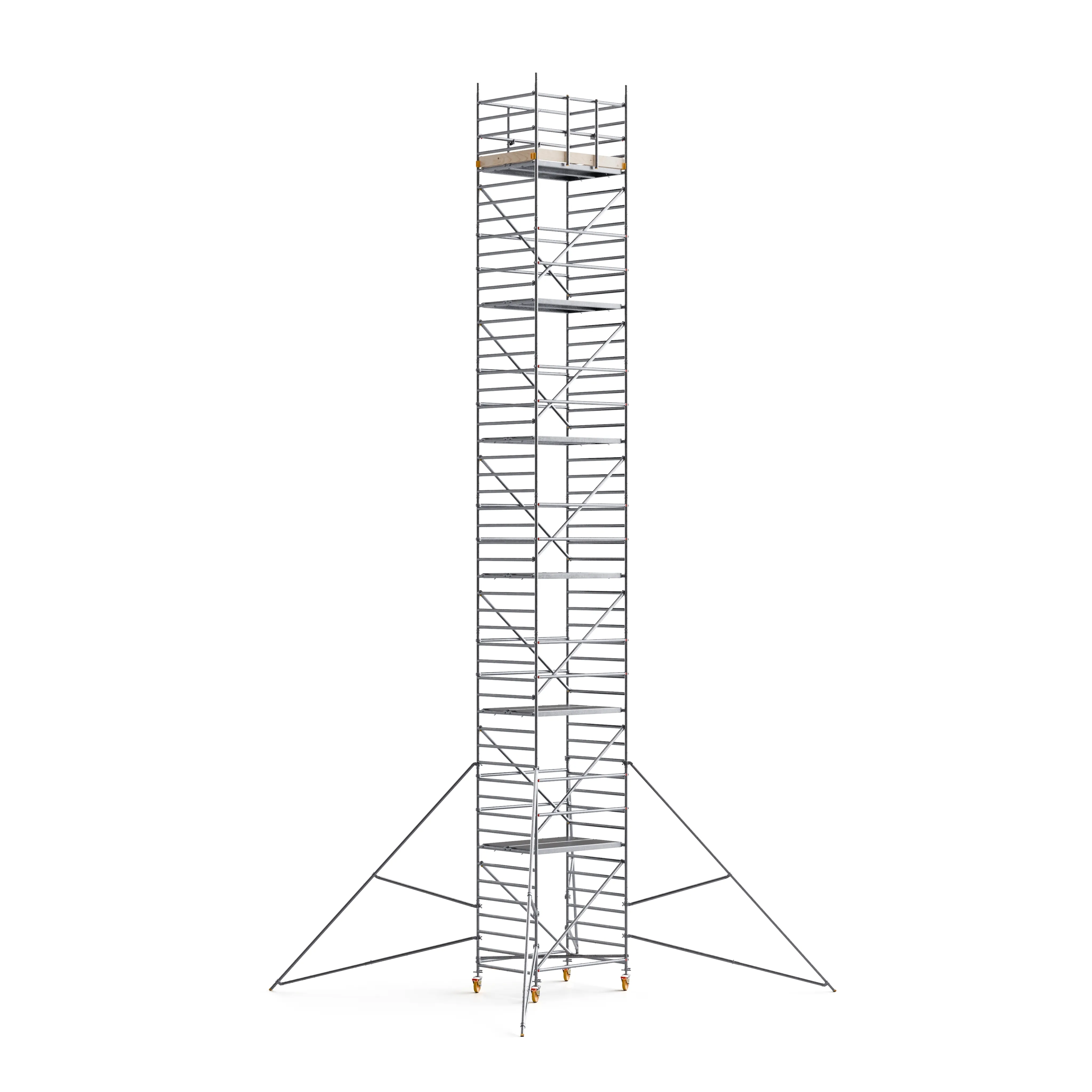 CUSTERS® Handy Mobile Guard Wide Scaffold  46FT WH x 6FT PL (Aluminum)