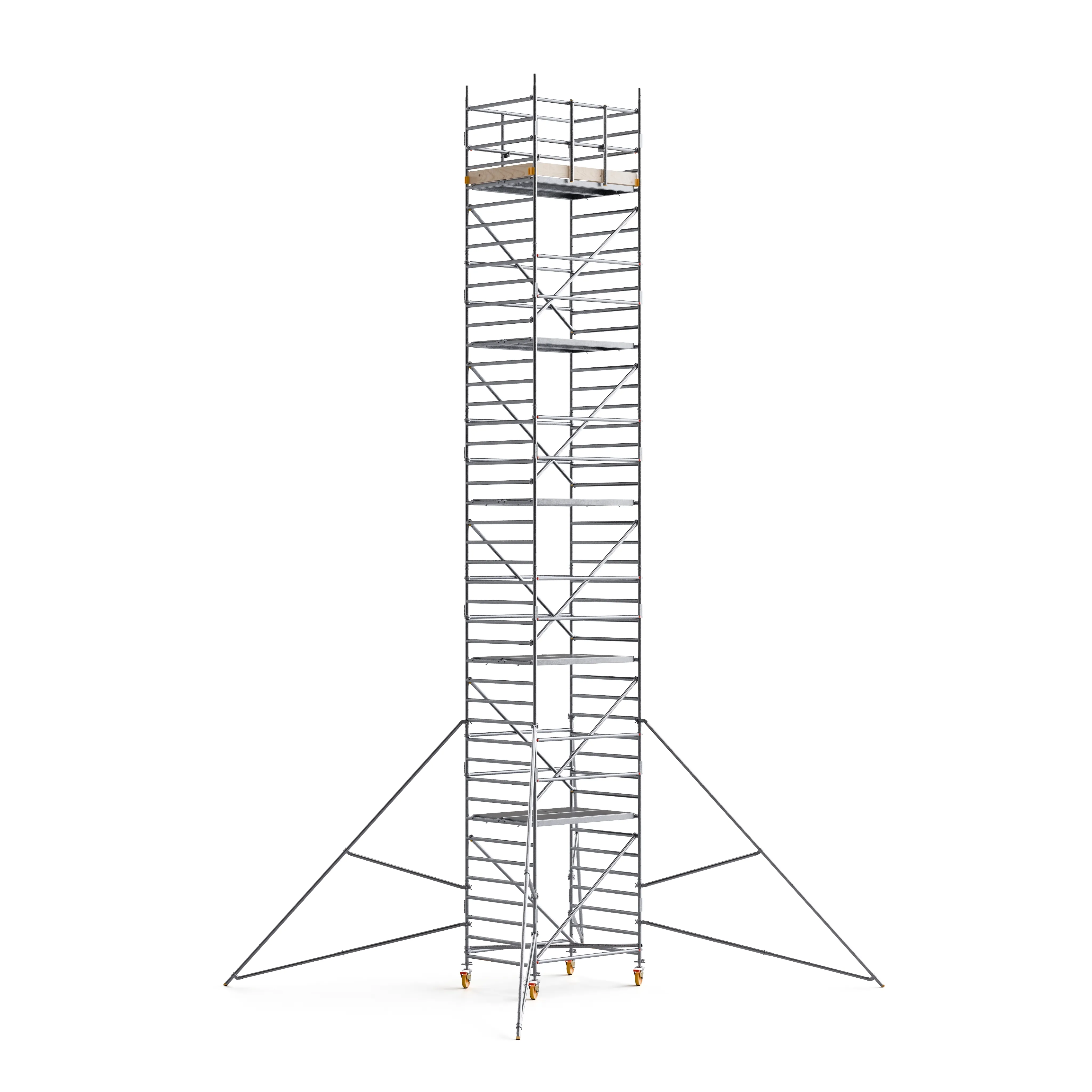 CUSTERS® Handy Mobile Guard Wide Scaffold 39 ft (12 m) x 6FT PL (Aluminum)