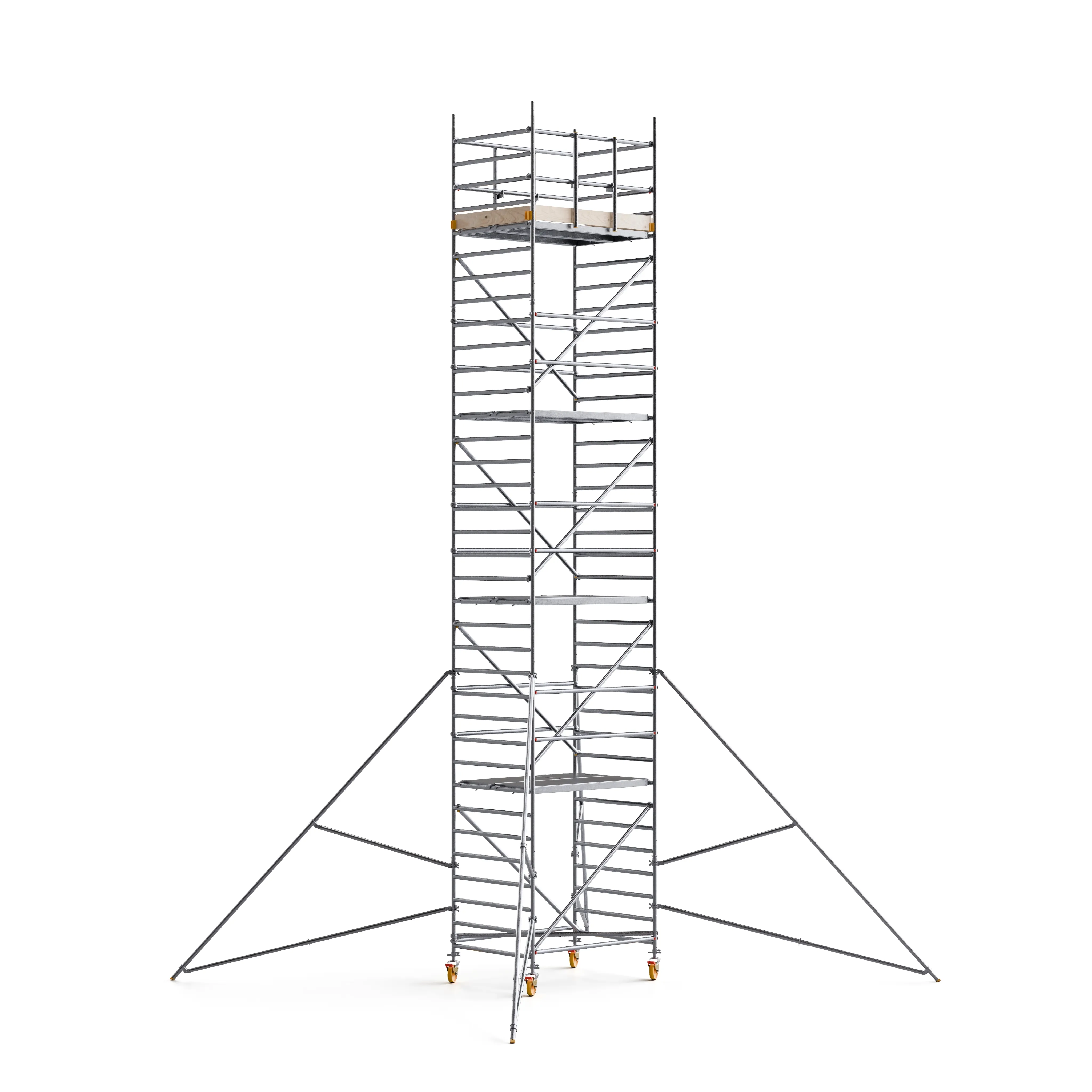 CUSTERS® Handy Mobile Guard Wide Scaffold 33 ft (10 m) x 6FT PL (Aluminum)