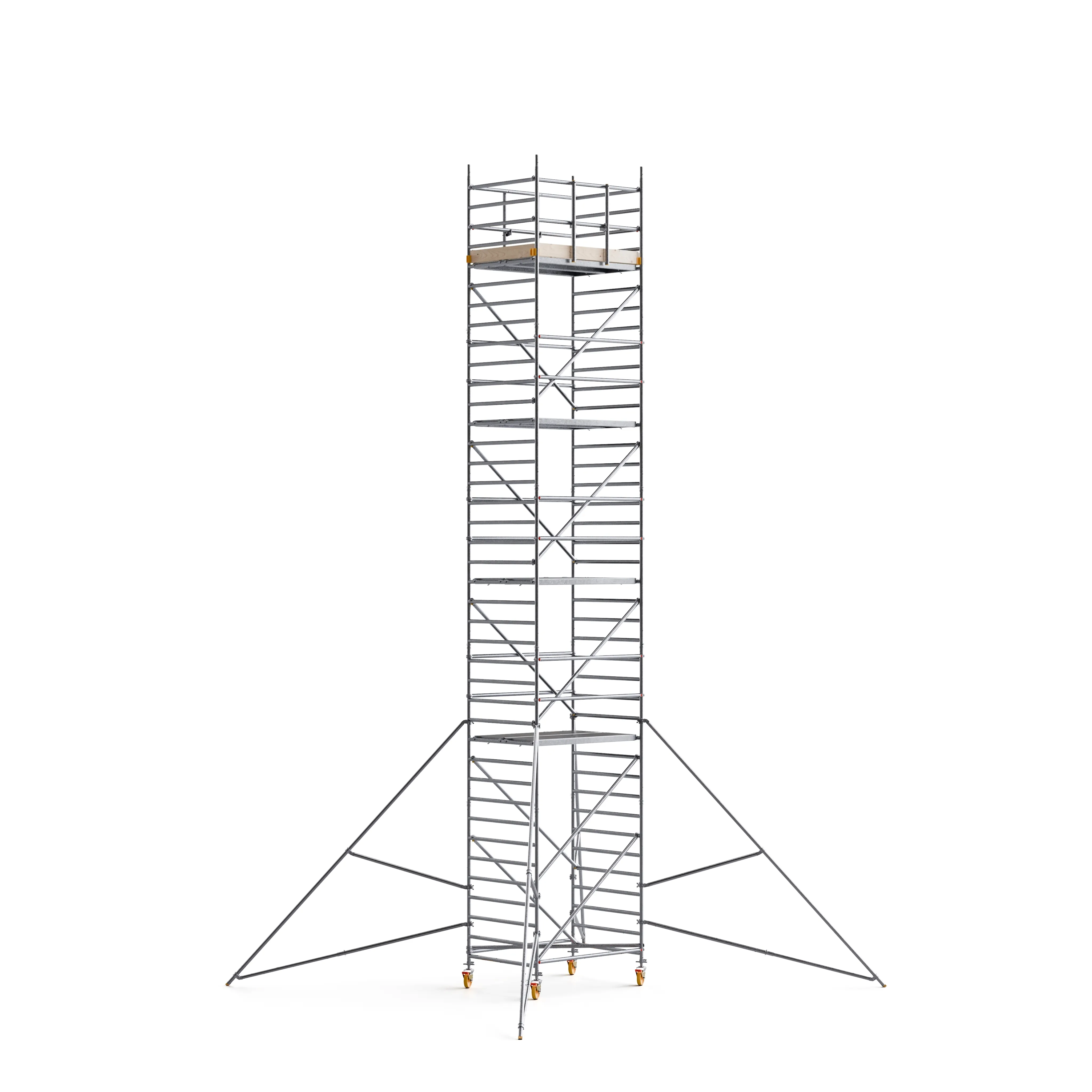 CUSTERS® Handy Mobile Guard Wide Scaffold 36 ft (11 m) x 6FT PL (Aluminum)