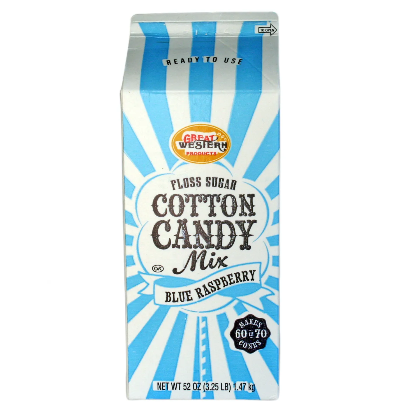 Blue Raspberry Cotton Candy Floss Sugar