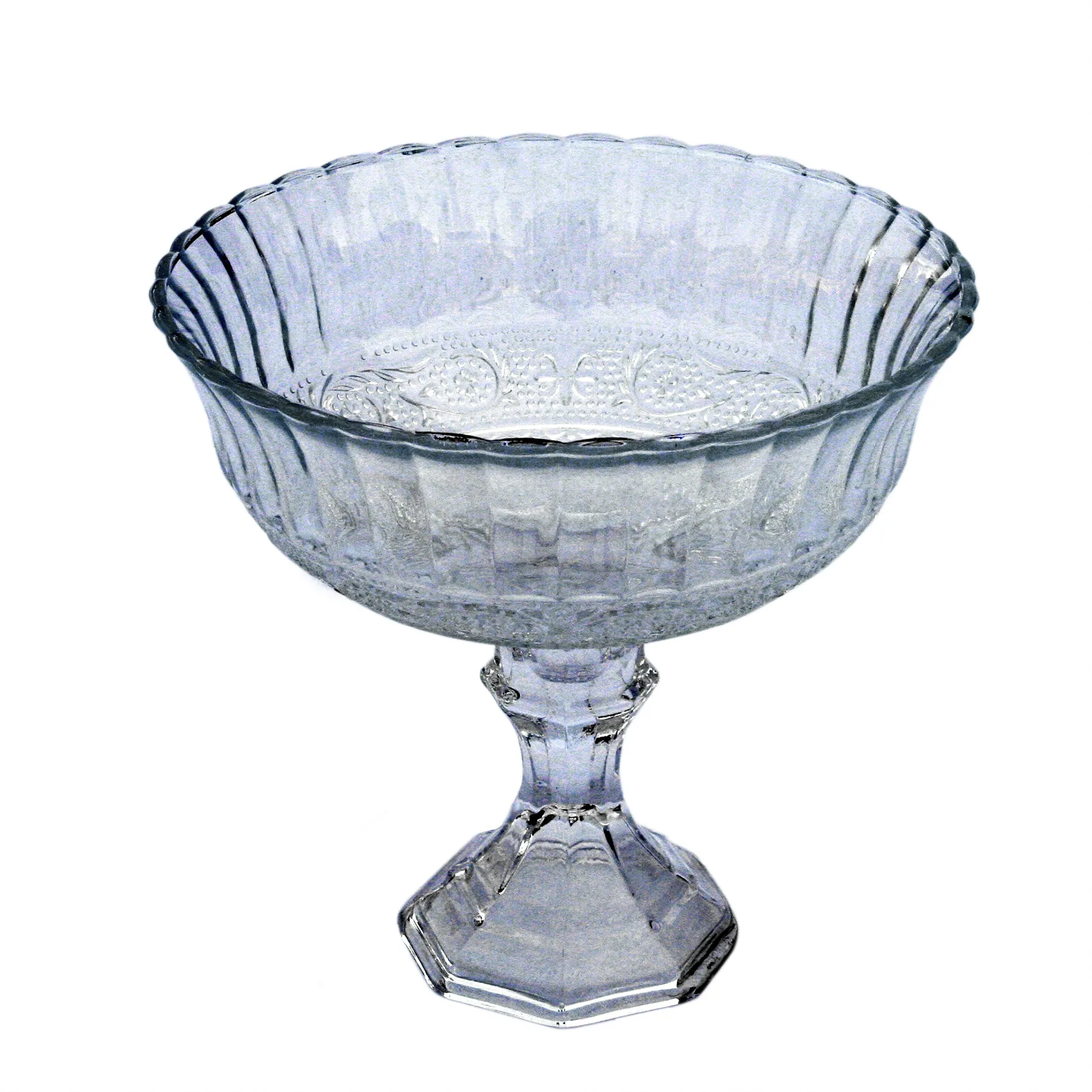 Plastic Crystal Pedestal Bowl