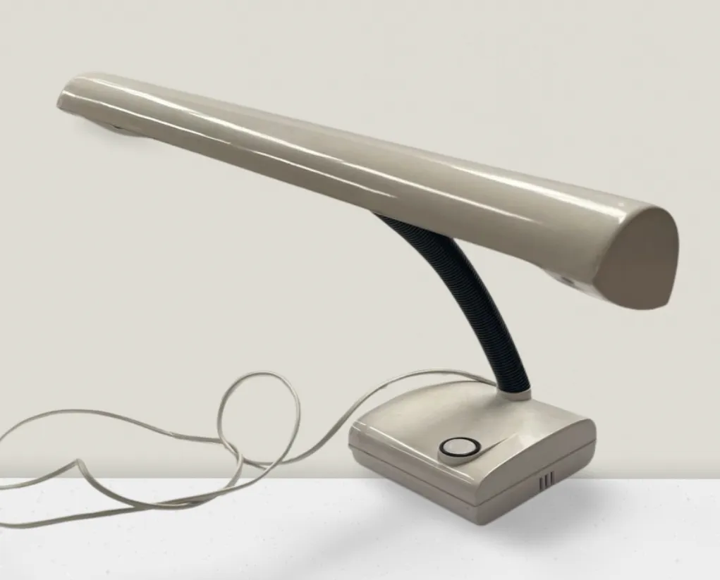 Vintage Industrial Desk Lamp - White