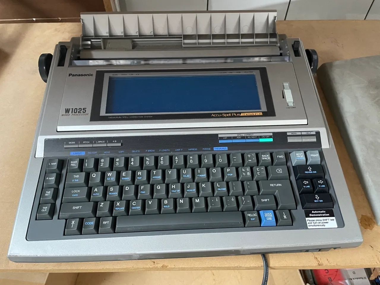 Panasonic Electronic Typewriter
