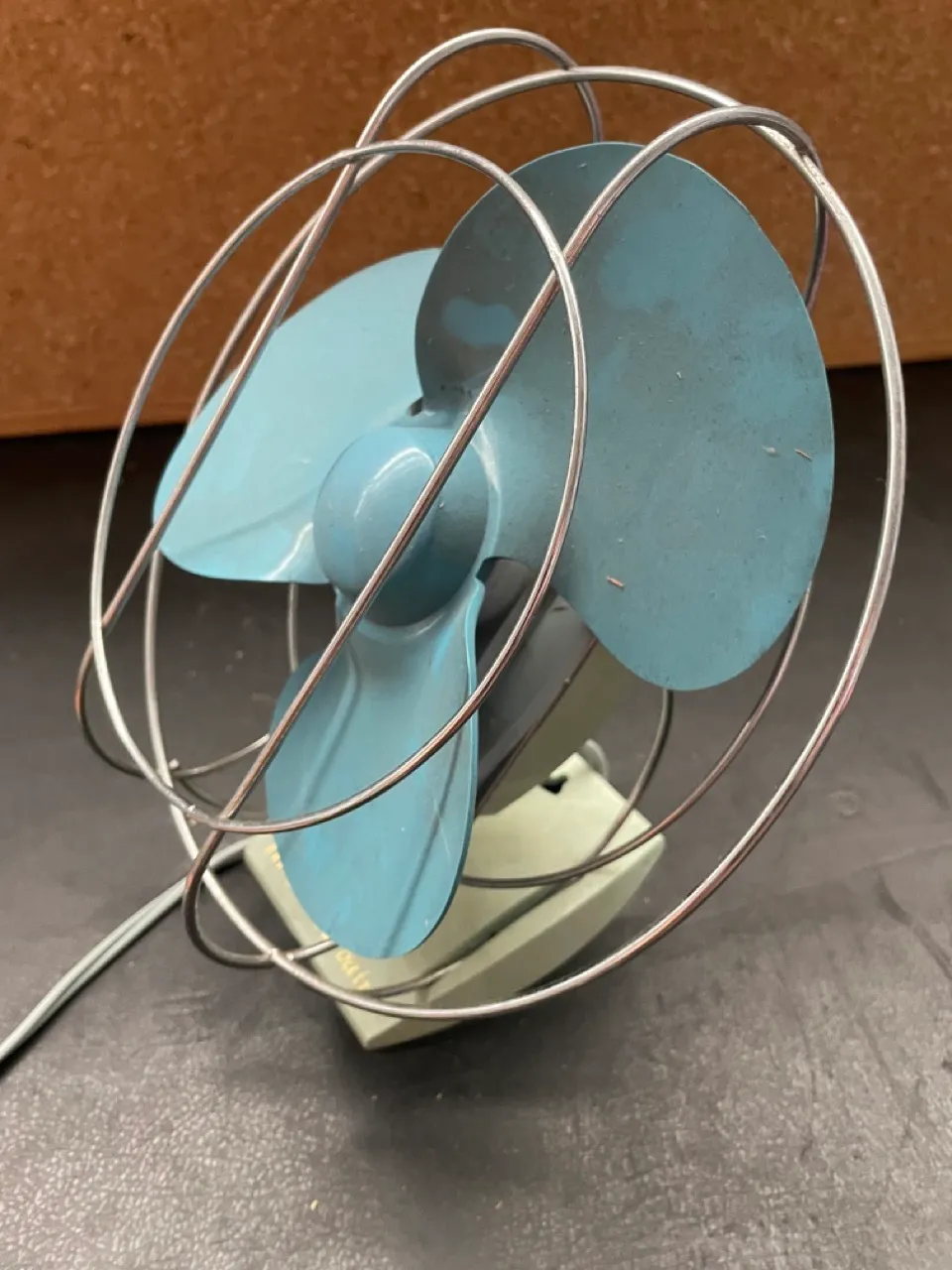 Blue Desk Fan