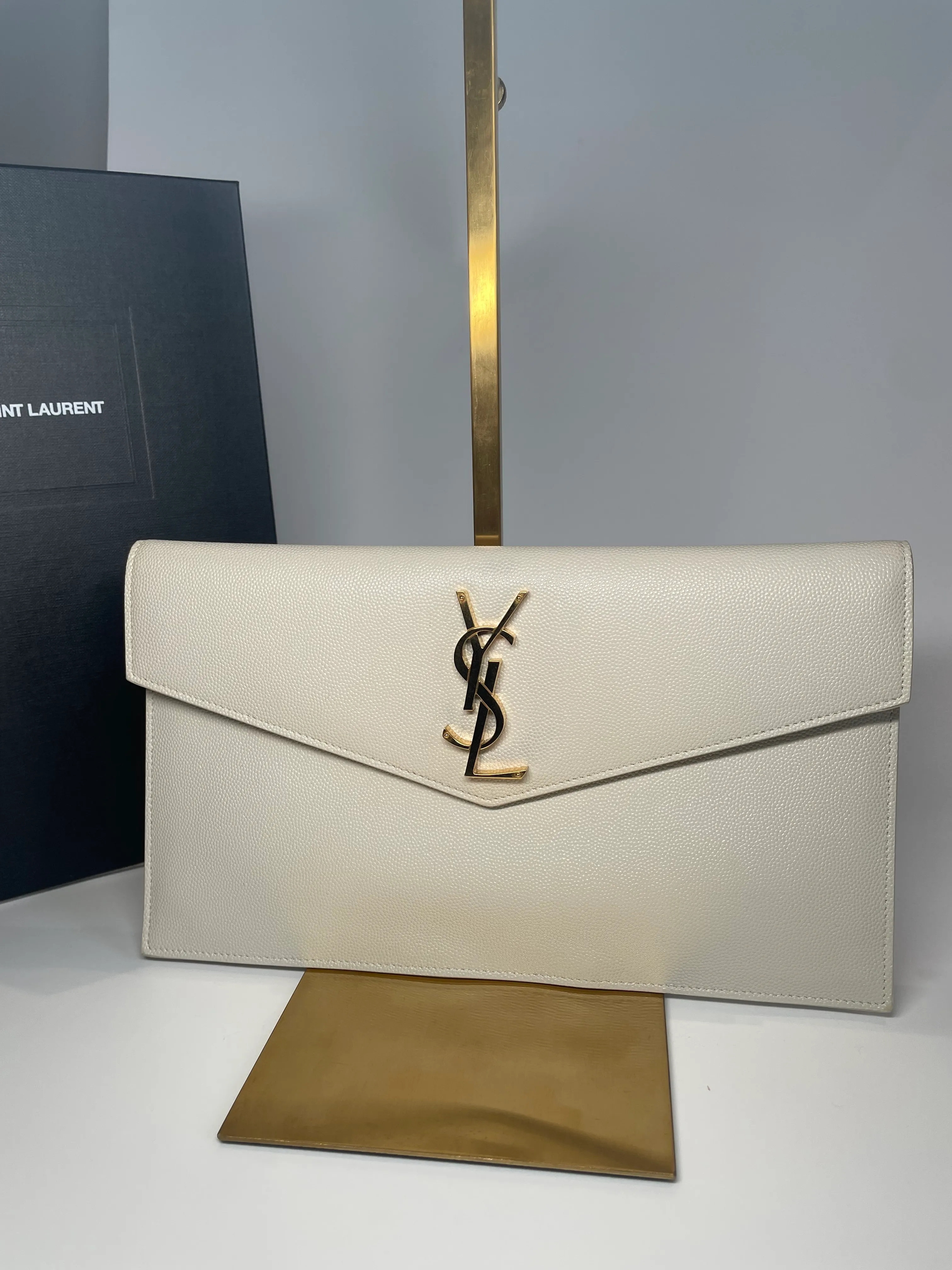 YSL Cream Uptown Pouch