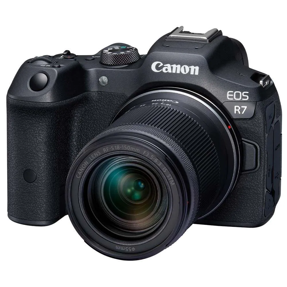 Canon EOS R7 Mirrorless Camera, RF-S 18-150mm f/3.5-6.3 IS STM Lens & EF/RF Adapter