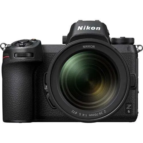 Nikon Z6 Full-Frame Mirrorless Digital Camera, 24-70mm f/4 Lens & FTZ Adapter