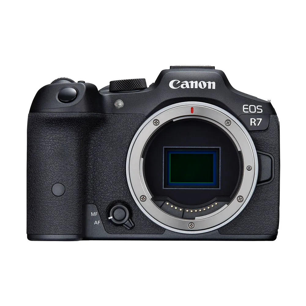 Canon EOS R7 Mirrorless Camera, RF-S 18-45mm f4.5-6.3 IS STM Lens & EF/RF Adapter
