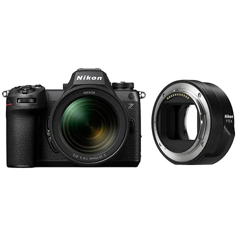 Nikon Z6 III Mirrorless Digital Camera, 24-70mm f/4 Lens & FTZ Adapter