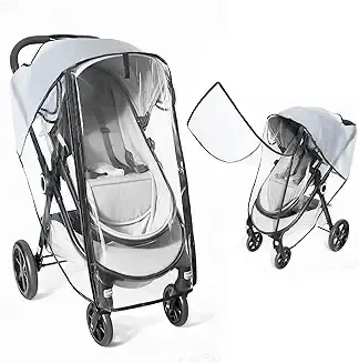 Single stroller rain cover