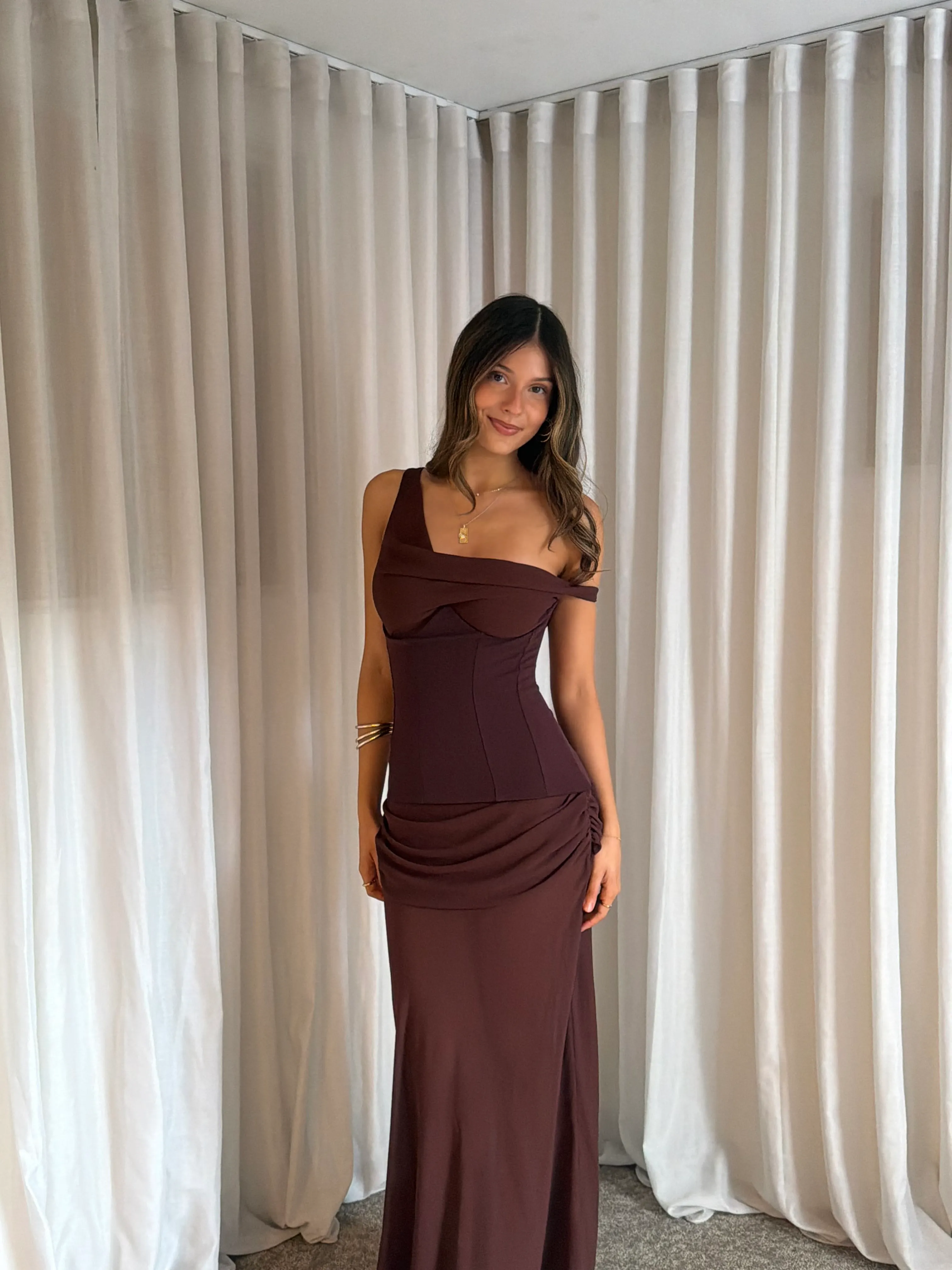 Natalie Rolt - Candace Gown Espresso