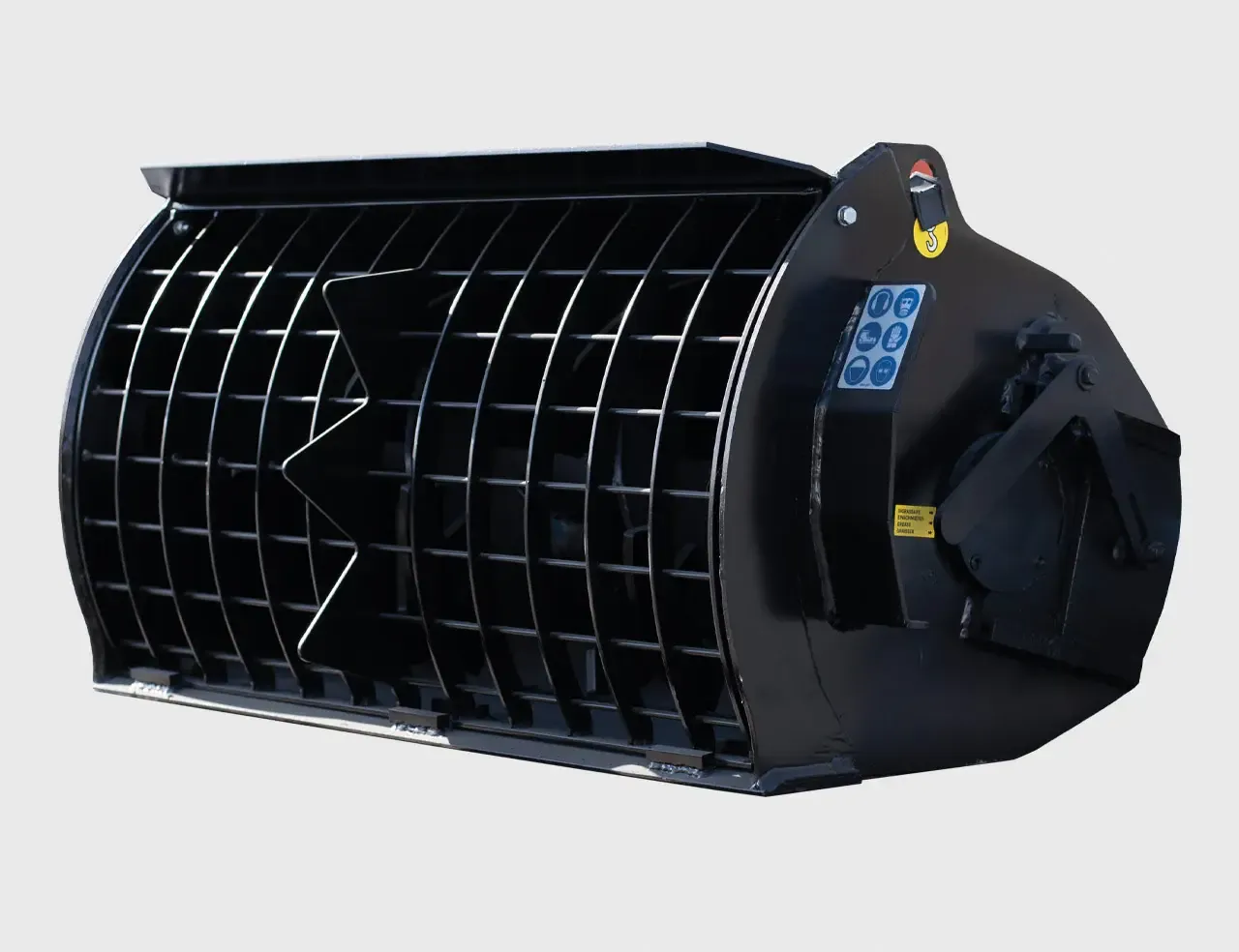 MINI LOADER TO CEMENT MIXING BUCKET 