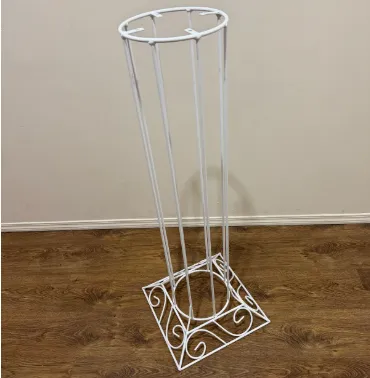 White metal plant stand ready to display your favourite plants