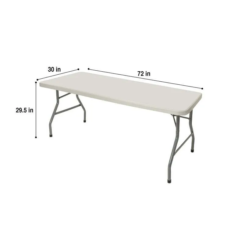 Plastic Grey Banquet Folding legsTable - 6 Foot x 30 inch