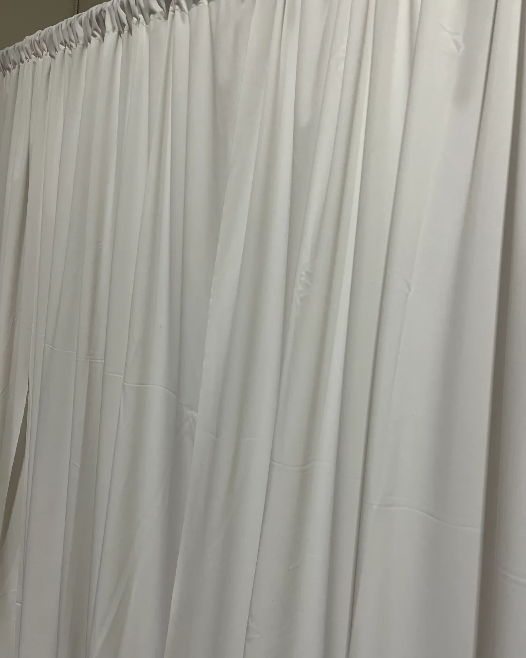 Cloud White Drapes 12'H X 5'W