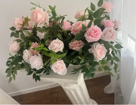 70INCH PINK FLOWER ARREMENT FOR WEEDING