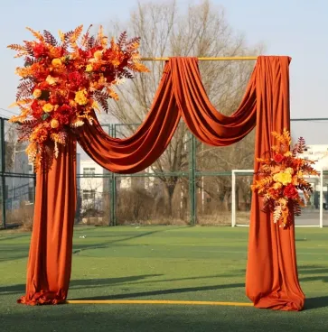 Caramel Elegant Chiffon Tulle Shining Fabric Measuring 195X29.5 Inches