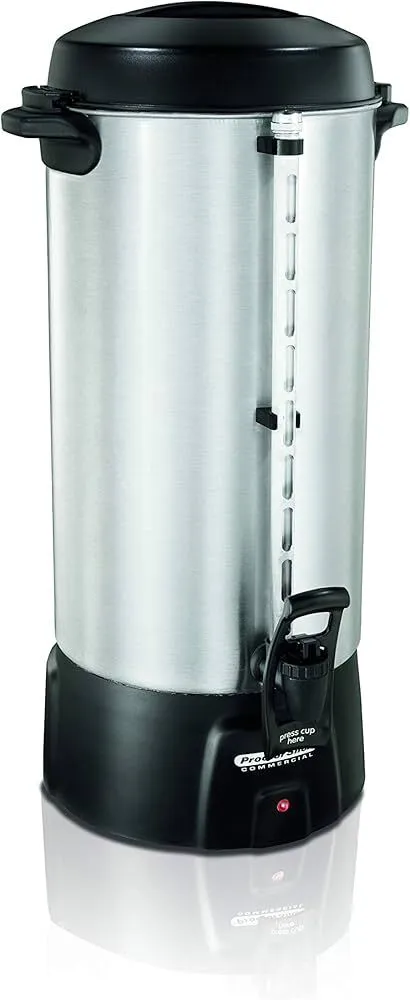 Proctor Silex 45100 100 Cup Coffee Urn, Black and Stainless Steel (Coffee and tea not included)