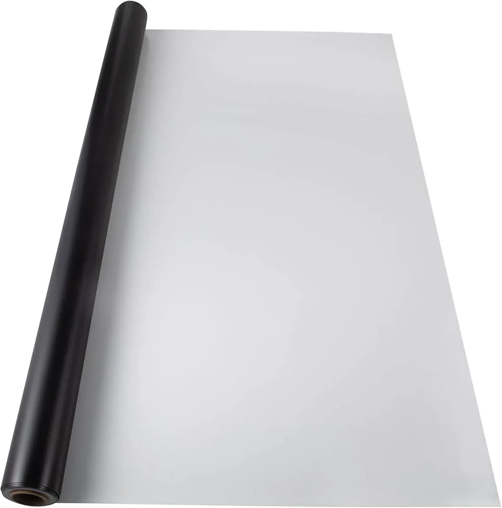 Dance Floor, 6.6x23ft Dance Floor Roll, Thick PVC Vinyl Dance Floor, Black/White Reversible