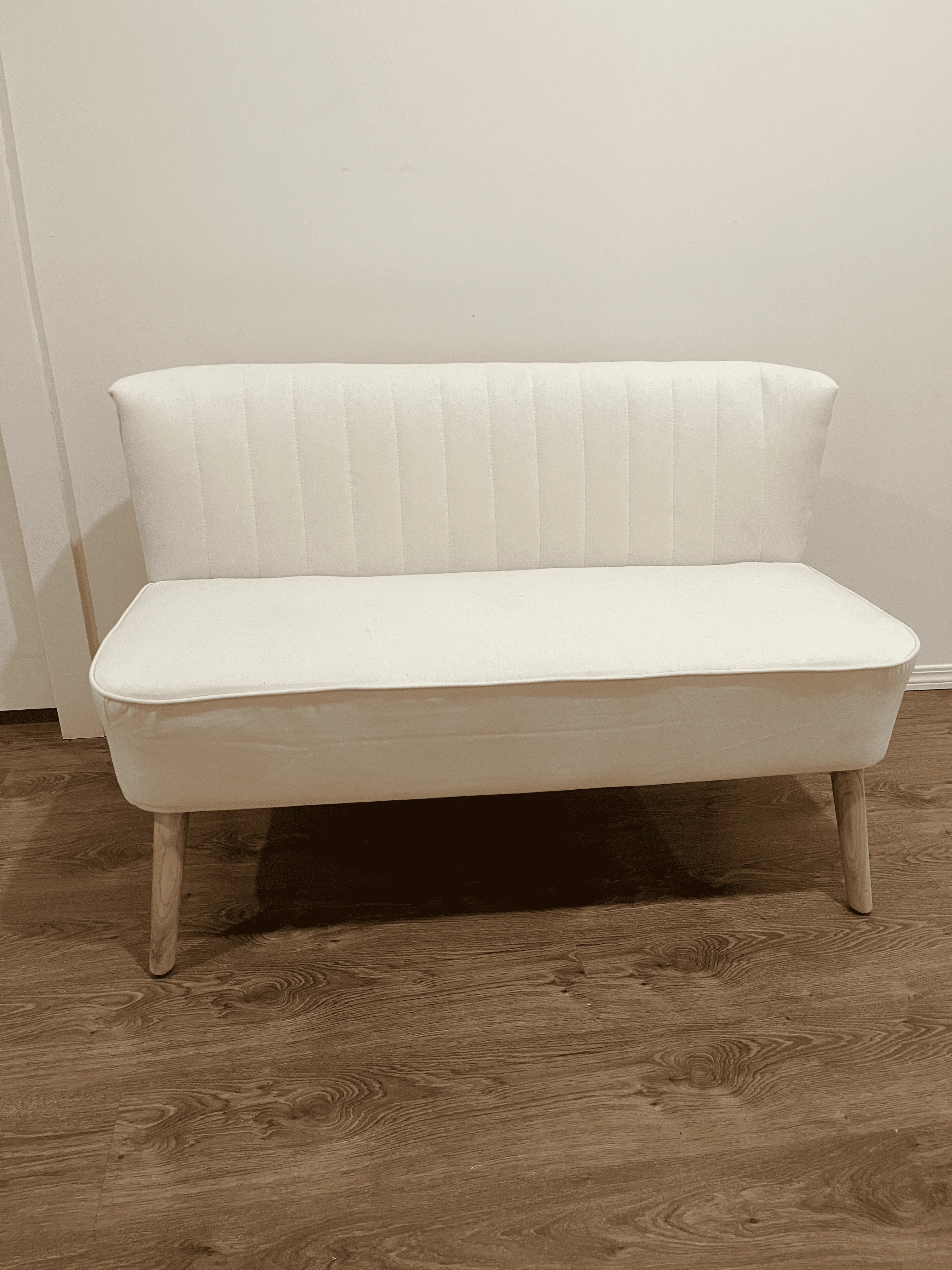 Loveseat, Ivory perfect for wedding and bridal shower