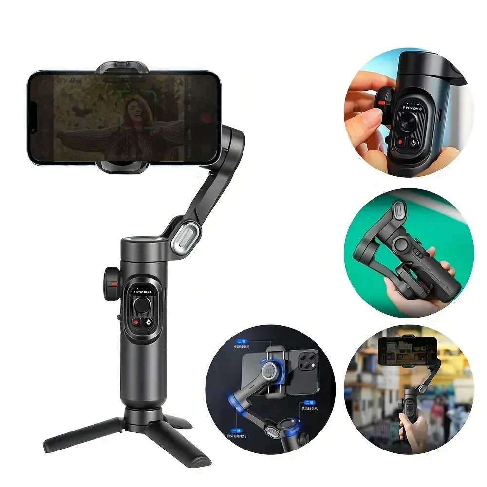 AOCHUAN XE 3-Axis Handheld Gimbal Stabilizer Foldable Smartphone Cellphone