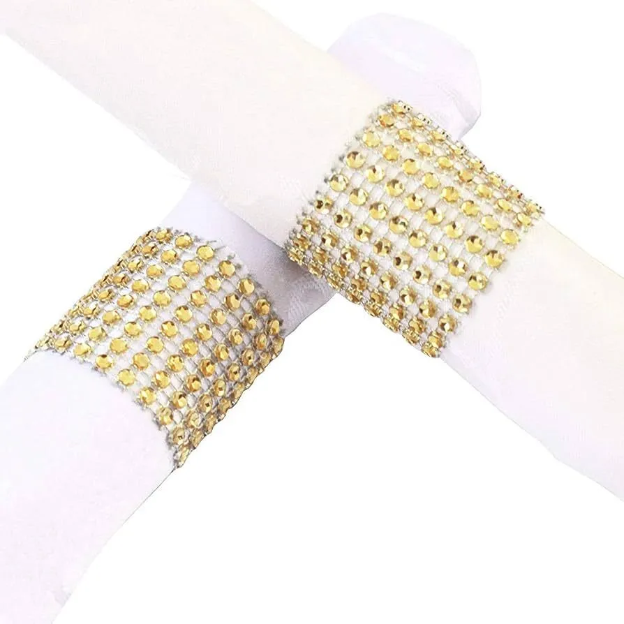 Rhinestone Napkin Rings, BetterJonny Gold