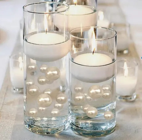 Floating Ivory/Off White Pearls-Large Sizes-Fills 24 Pcs