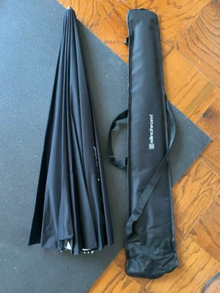 Glow Easy Lock Medium Deep Silver Fiberglass Umbrella (41")