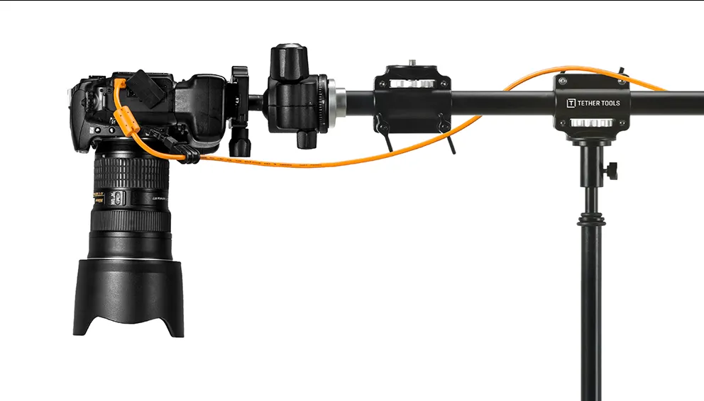 Sliding 4-Head Tripod Cross Bar - Horizontal Mount For Flatlays, Food, etc