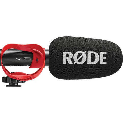 Rode VideoMic GO II Ultracompact Analog/USB Camera-Mount Shotgun Microphone