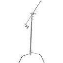 Impact Turtle Base C-Stand Kit – 10.75' Chrome (with Grip Head & Arm)