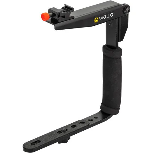 Vello Rotating Flash Bracket - Holds off Camera Flash w Remote on camera