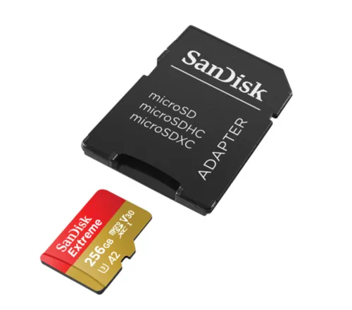 SanDisk 256GB Extreme UHS-I MicroSDXC + SD Adapter - 4K Video Ready NYC