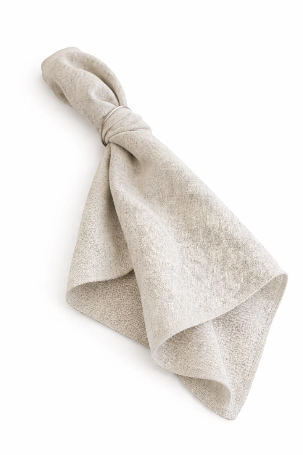 Leinen-Serviette beige, ca. 40x40 cm