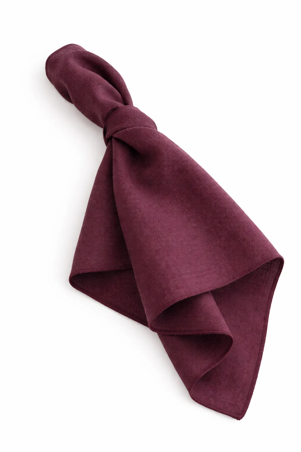 Leinen-Serviette aubergine, ca. 45 x 45 cm