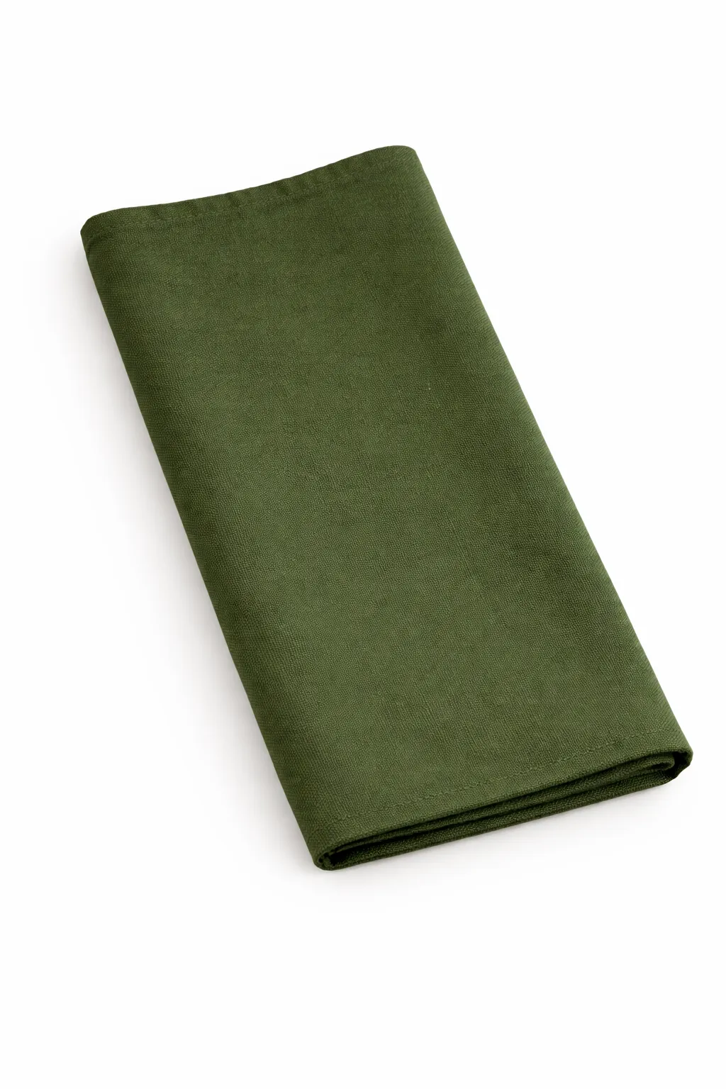 Baumwoll-Serviette moosgrün, ca. 45 x 45 cm