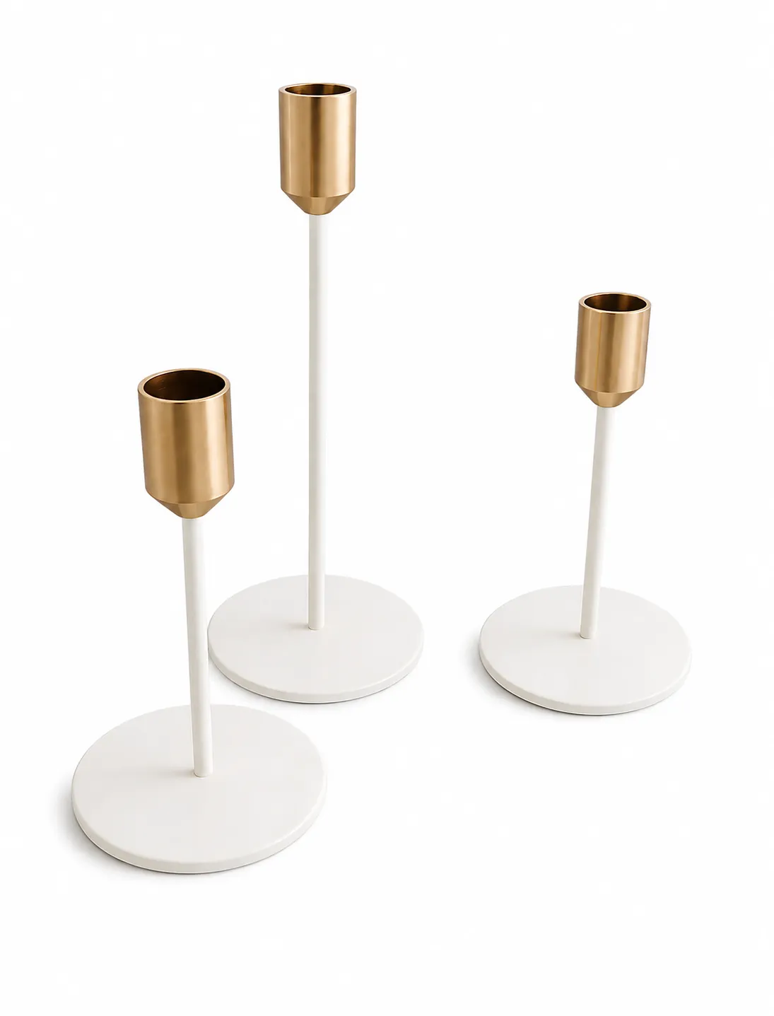 Kerzenständer creme-gold